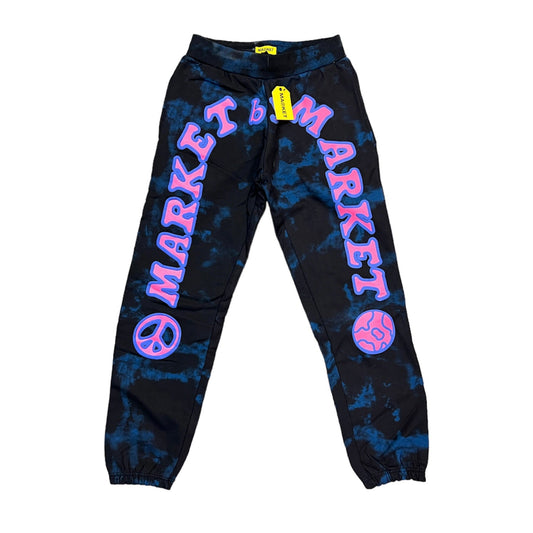 Market Cali Peace Sweatpants Navy Smoke Tie-Dye