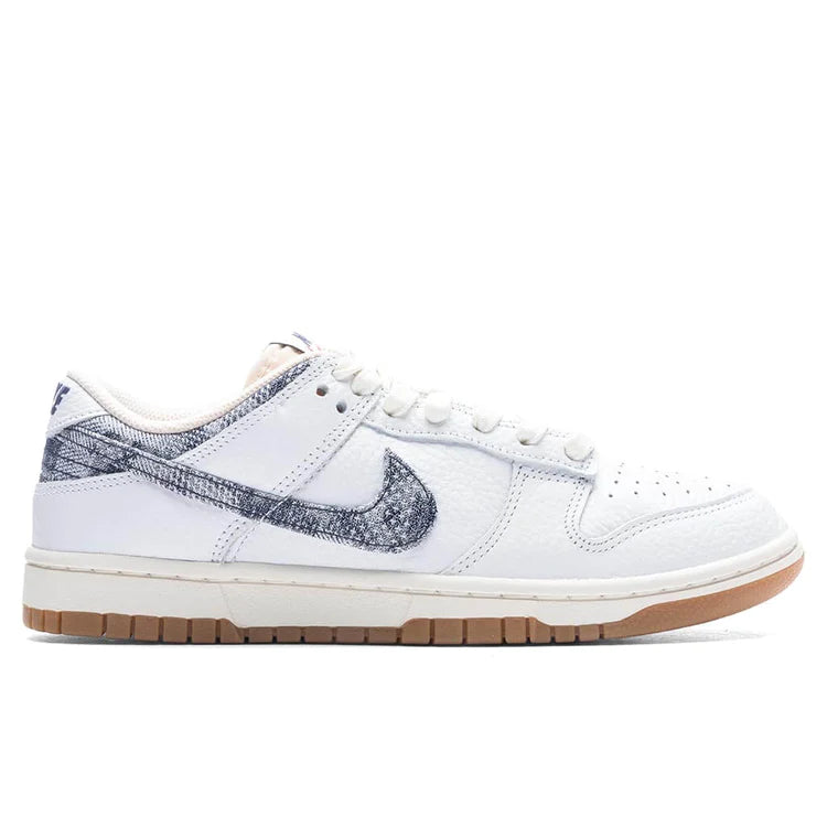 DUNK LOW - WHITE/MIDNIGHT NAVY/GYM RED